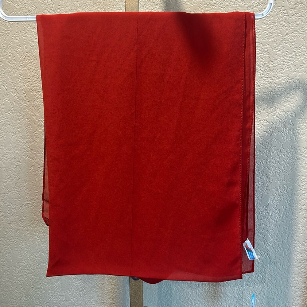 Tie Shop Dark Red Scarf NWT